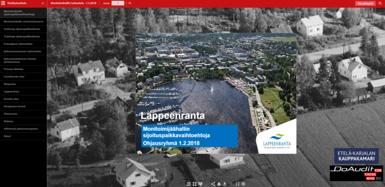 Lappeenrannan monitoimihalli 1/2018 esitys
