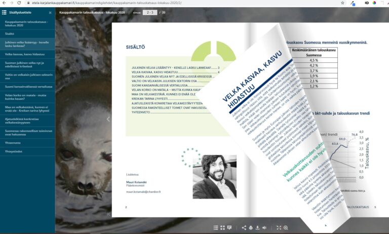 Kauppakamarin talouskatsaus – lokakuu 2020