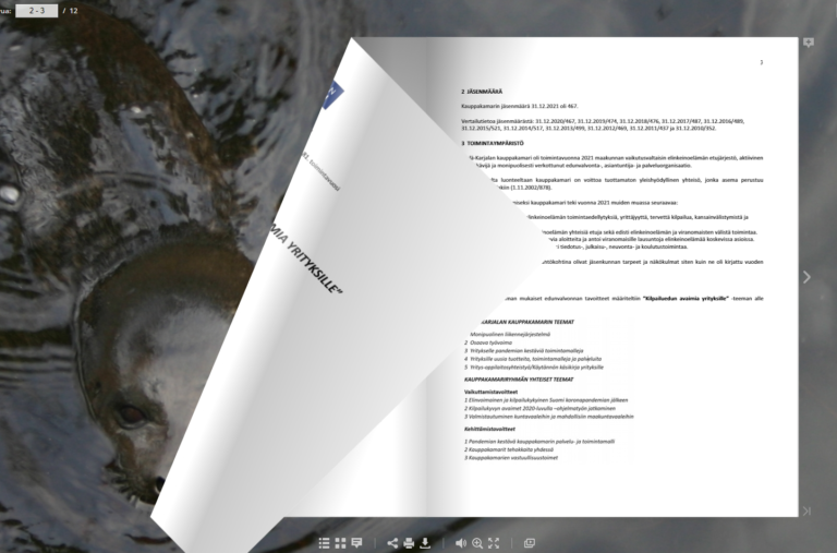Etelä-Karjalan kauppakamarin vuosikertomus 2021