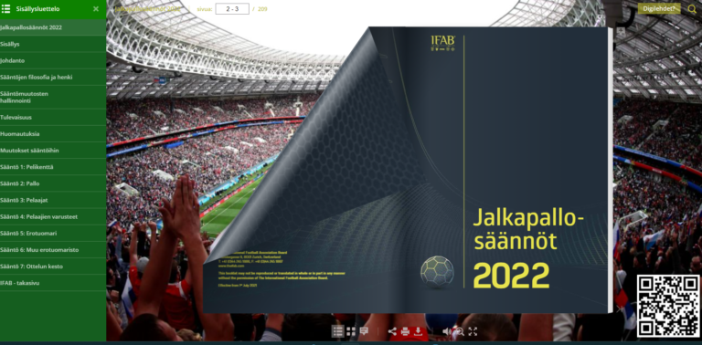 Jalkapallosäännöt 2022