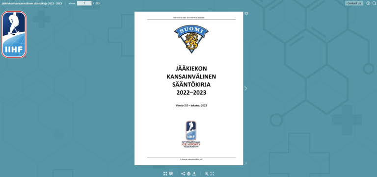 Jääkiekon kansainvälinen sääntökirja 2022-2023