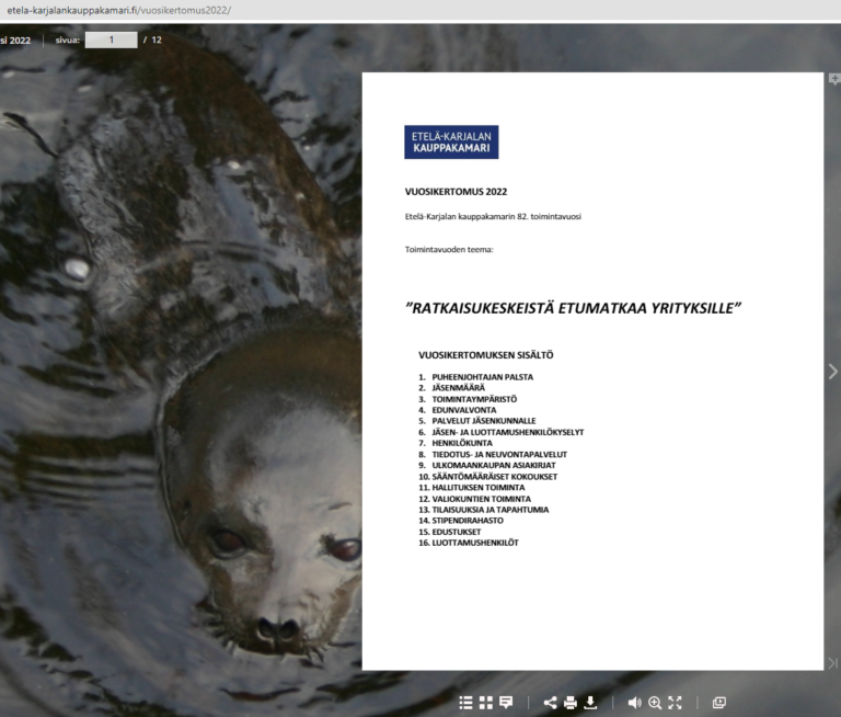 Etelä-Karjalan kauppakamari – vuosikertomus 2022