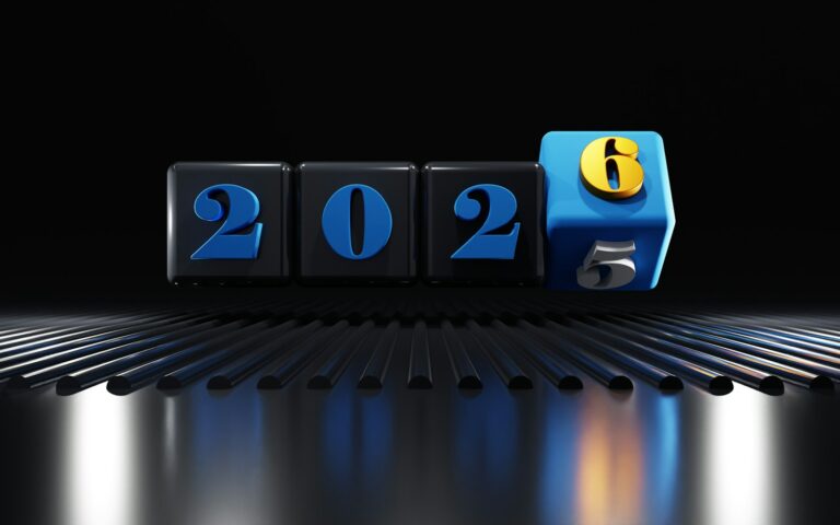 The year 2026 is displayed on blocks
