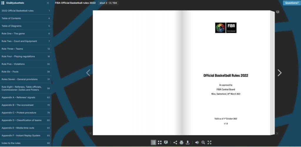 FIBA Official basketball rules 2022