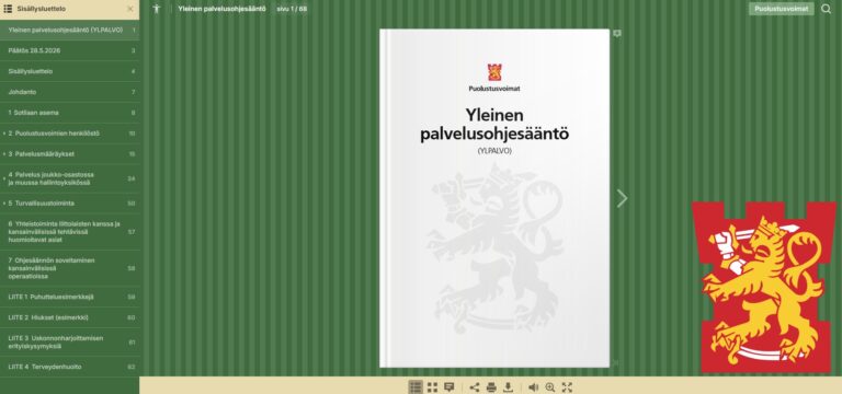 yleinen palvelusohjesääntö